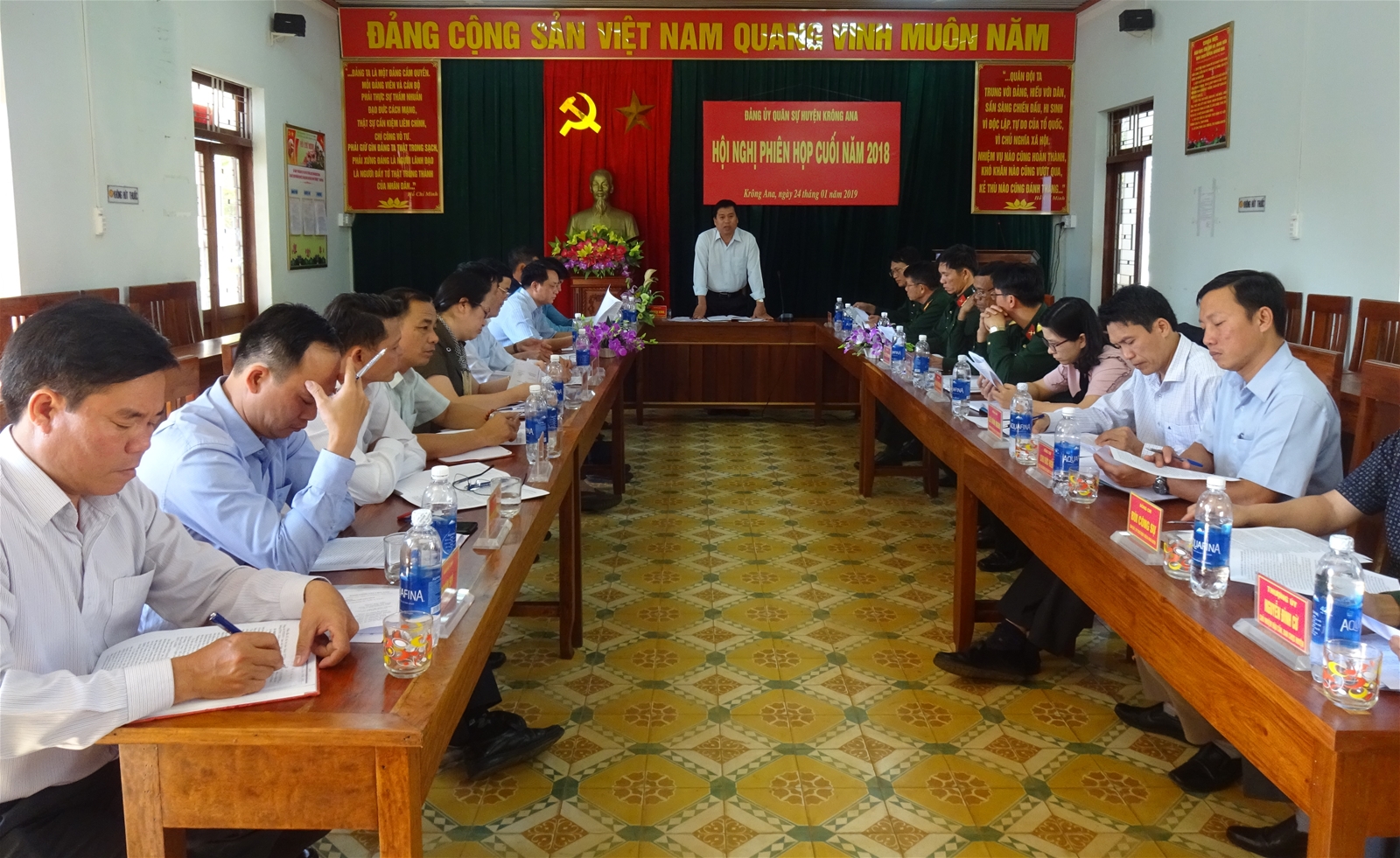 Đảng ủy Quân sự huyện tổ chức phiên họp cuối năm 2018 