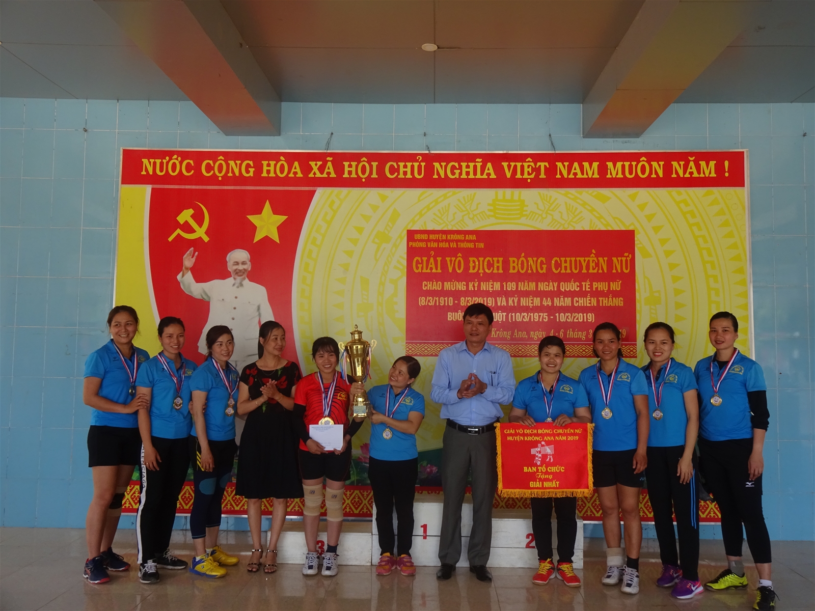 Giải bóng chuyền nữ huyện Krông Ana năm 2019
