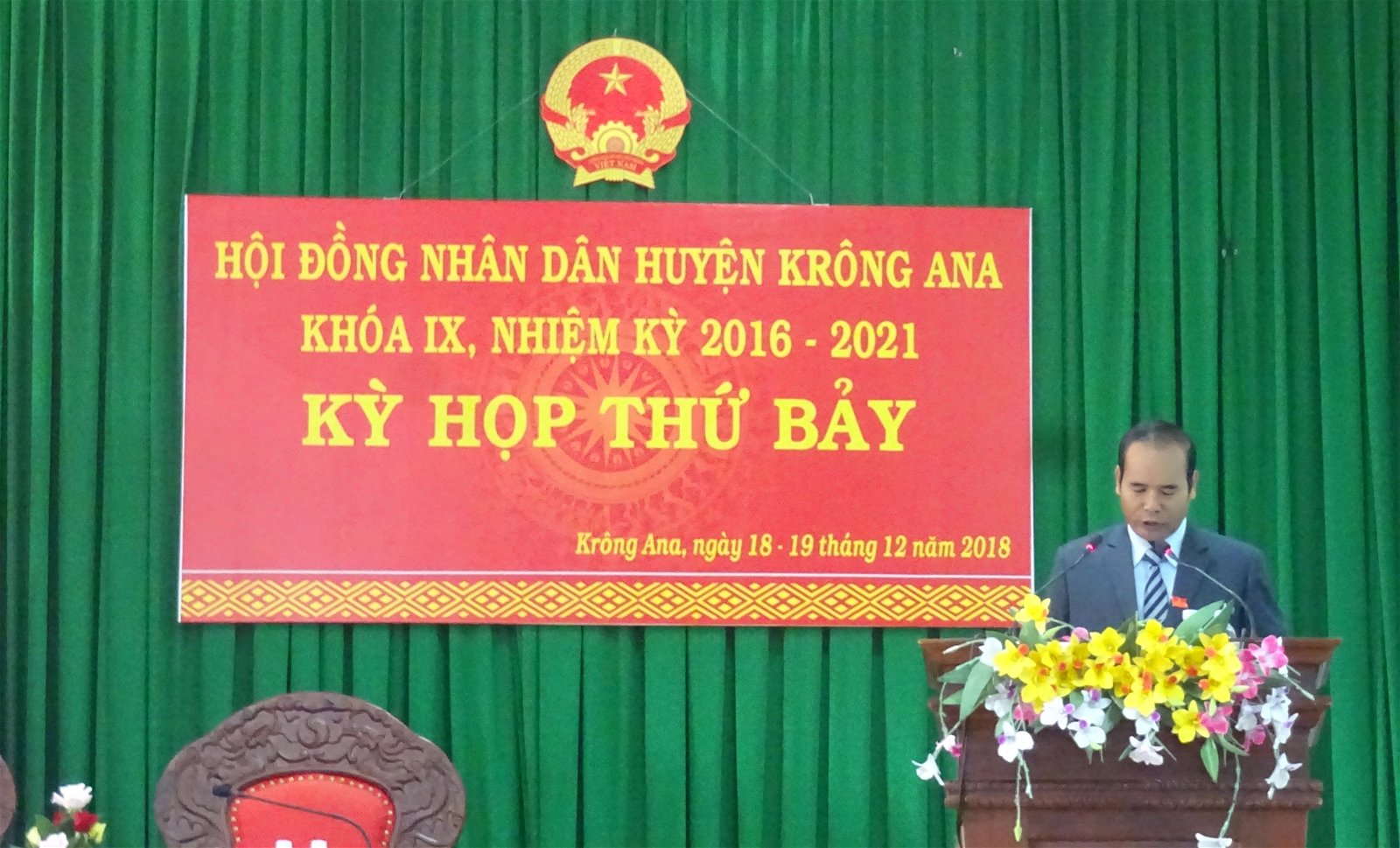 Khai mạc Kỳ họp thứ Bảy HĐND huyện Krông Ana khóa IX ( Nhiệm kỳ 2016 - 2021)